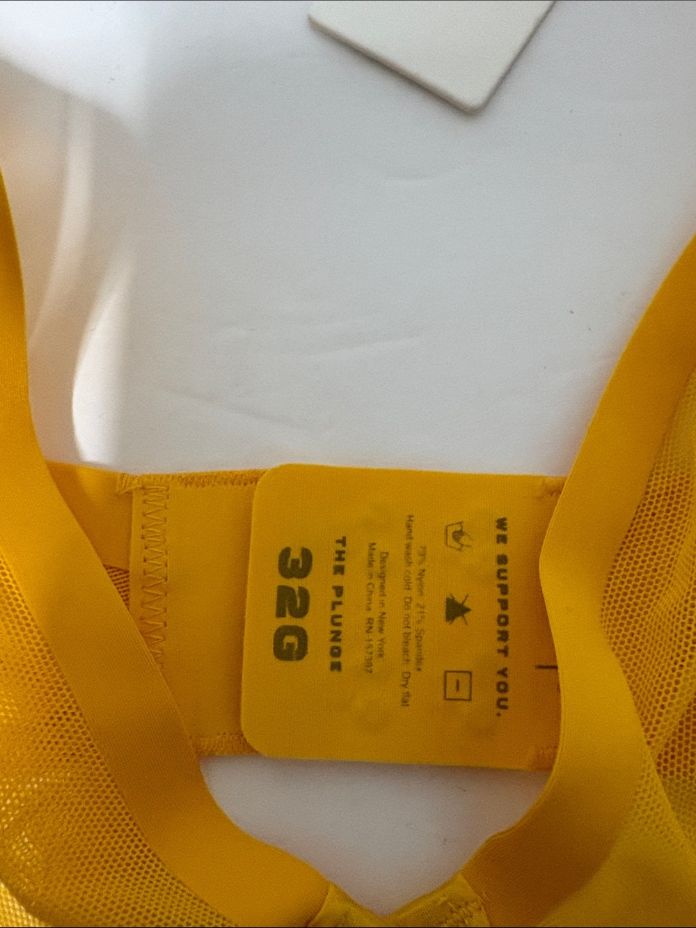 Yellow Sheer Underwire Bra - Unbranded CUUP - Picture 3 of 5